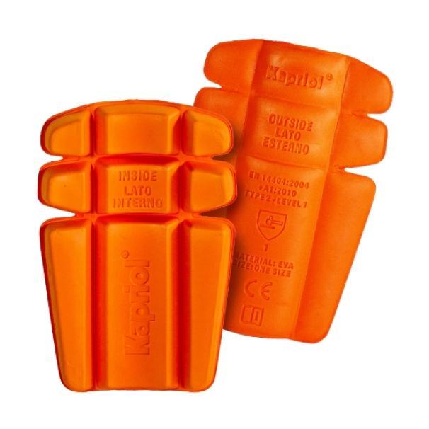 Ginocchiere arancio per pantaloni da lavoro 2pz Kapriol Ginocchiere arancio per pantaloni da lavoro 2pz Kapriol